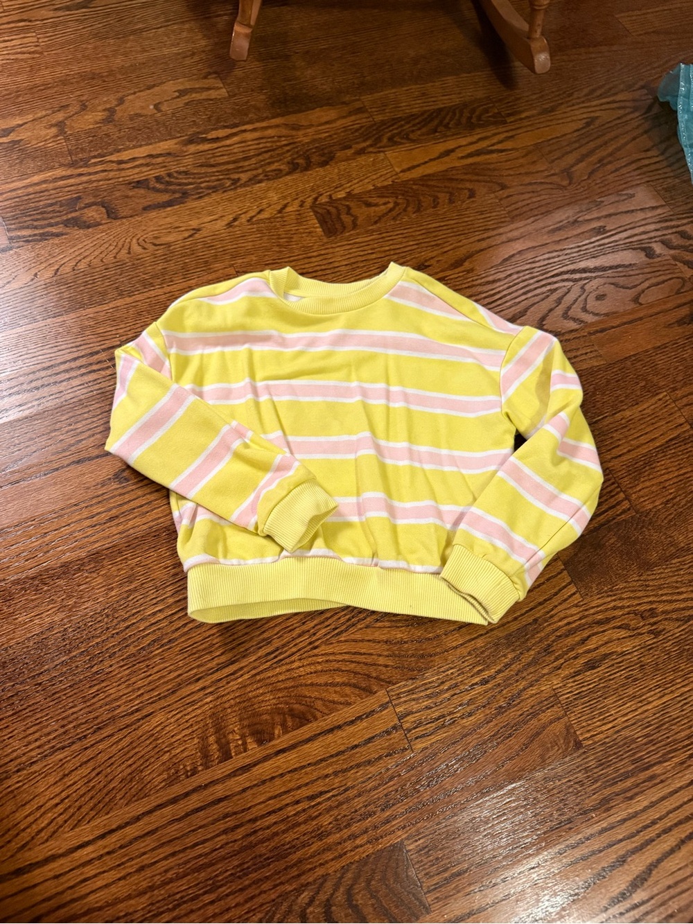 Tucker + Tate Yellow and Pink Striped Kids Sweatshirt